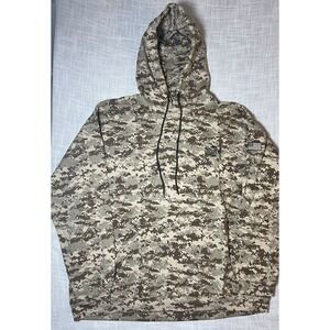 Digital Camo Hoodie Mens 2XL Desert Camouflage Hooded Sweatshirt DRYDENE
